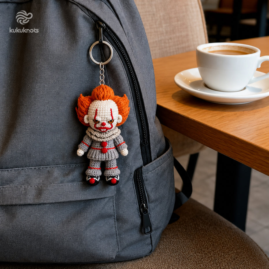 Emotional Support Pennywise Crochet Doll