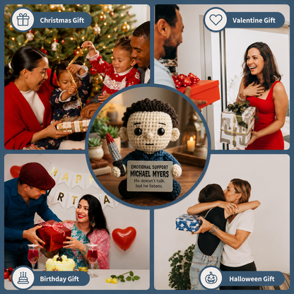 Emotional Support Michael Myers Crochet Doll