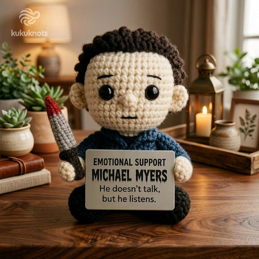Emotional Support Michael Myers Crochet Doll