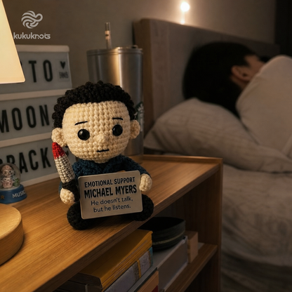 Emotional Support Michael Myers Crochet Doll