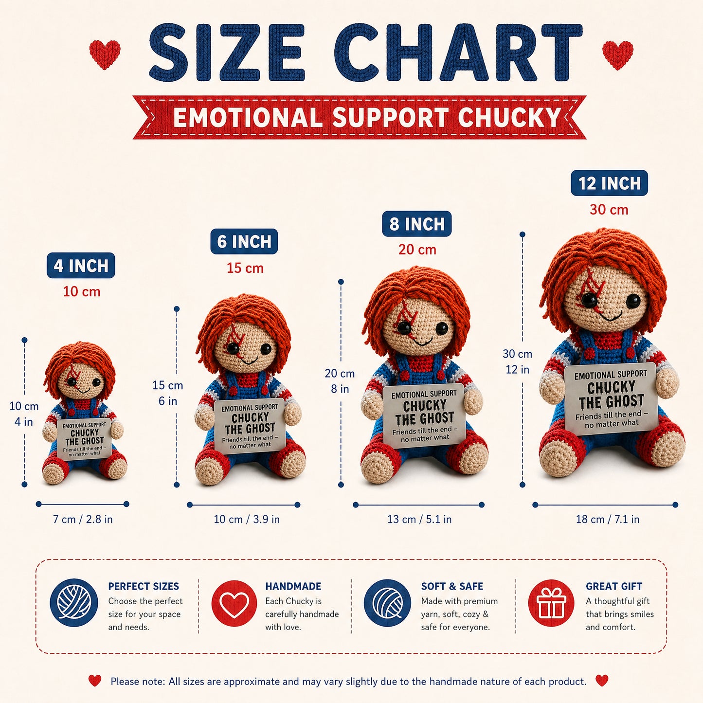 Emotional Support Chucky Crochet Doll