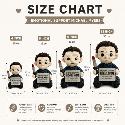 Emotional Support Michael Myers Crochet Doll