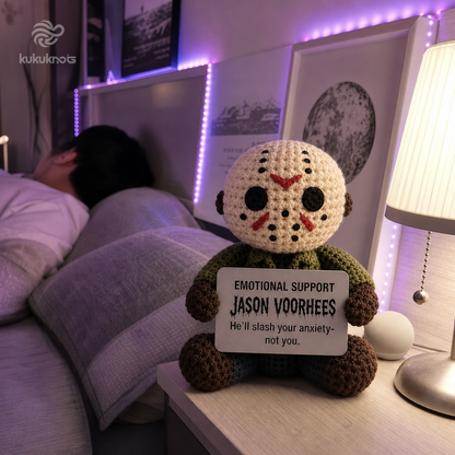 Emotional Support Jason Voorhees Crochet Doll