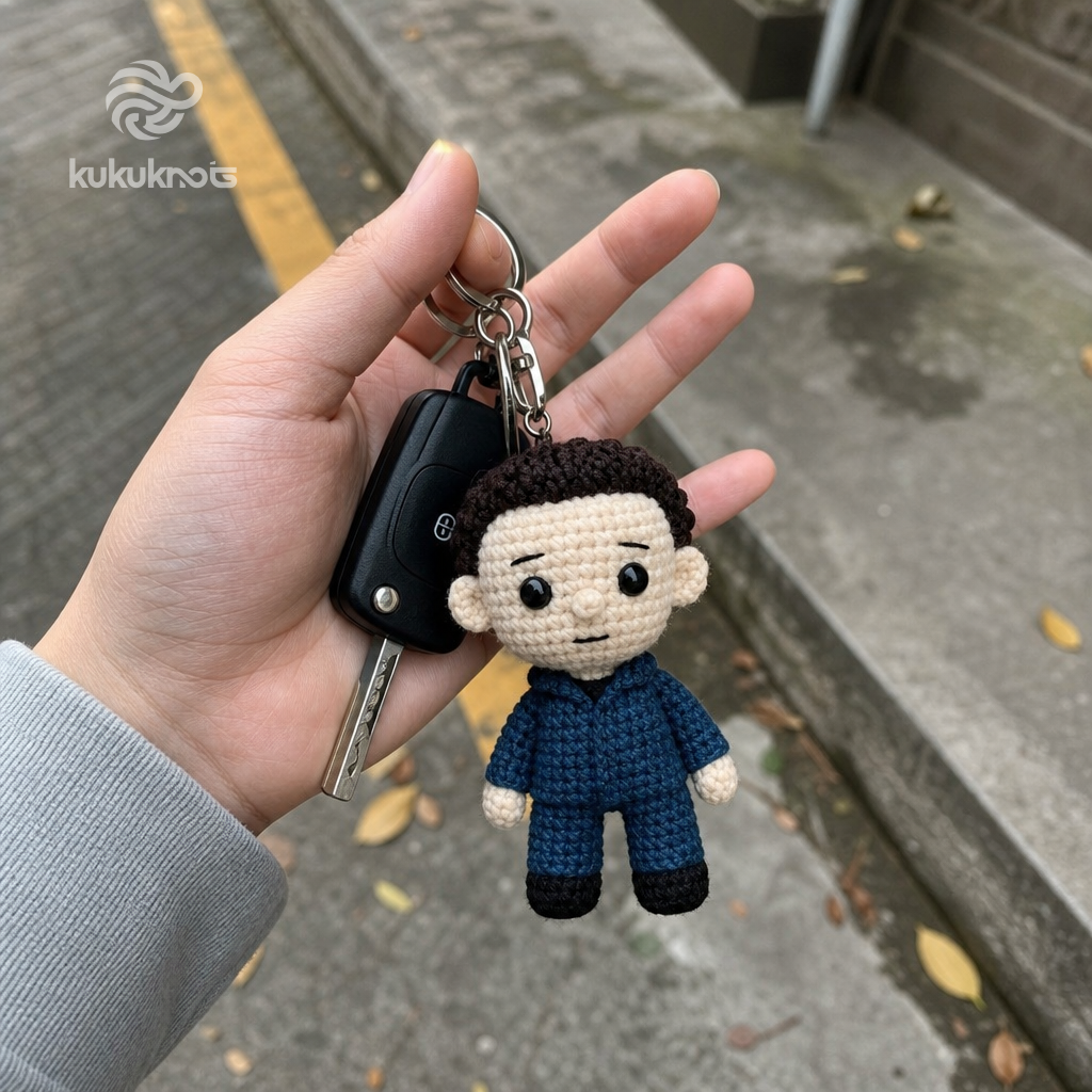 Emotional Support Michael Myers Crochet Doll