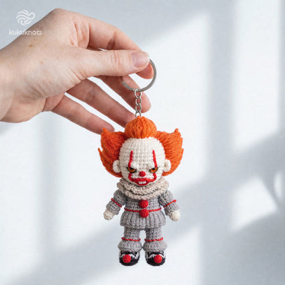 Emotional Support Pennywise Crochet Doll