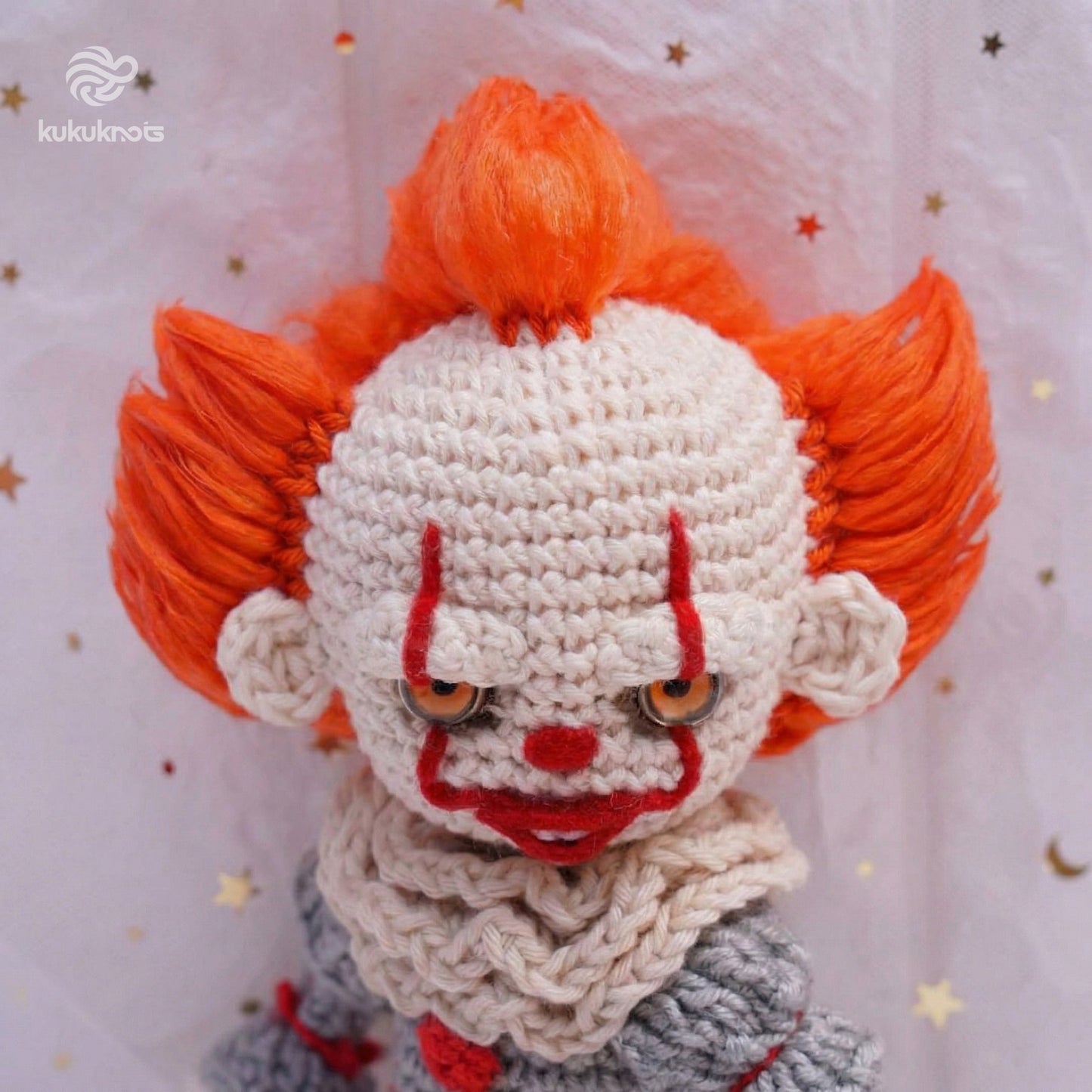 Emotional Support Pennywise Crochet Doll