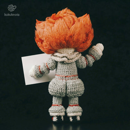 Emotional Support Pennywise Crochet Doll